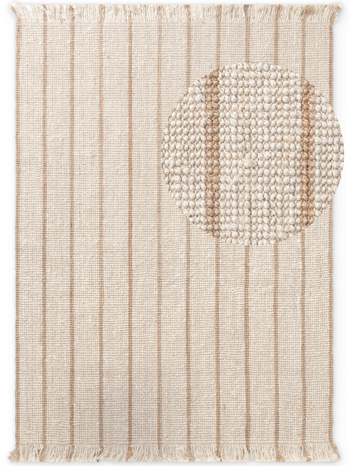 JUTETEPPICH 160/230 cm Harvest Creme, Goldfarben  - Goldfarben/Creme, Design, Textil (160/230cm) - Elle Decoration