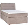 BOXSPRINGBETT 140/200 cm  in Grau  - Schwarz/Grau, KONVENTIONELL, Kunststoff/Textil (140/200cm) - Moderano