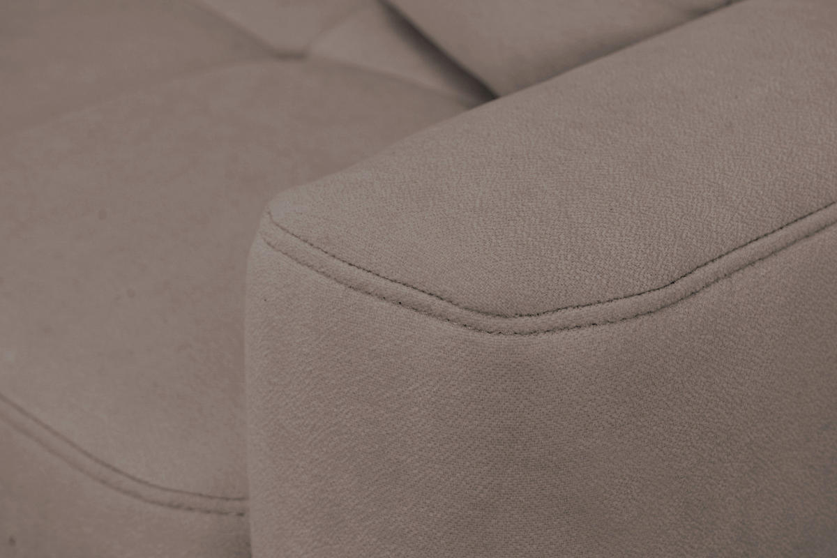 HÖRNSOFFA i chenille, struktur ljusbrun  - ljusbrun, Design, textil (237/186cm) - MID.YOU