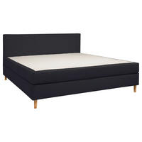 BOXBETT 180/200 cm,  in Anthrazit, Matratze, H2 = mittel  - Anthrazit, KONVENTIONELL, Holz/Textil (180/200cm) - Boxxx