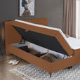 BOXBETT 140/200 cm  in Rostfarben  - Rostfarben/Schwarz, Design, Holz/Holzwerkstoff (140/200cm) - Xora