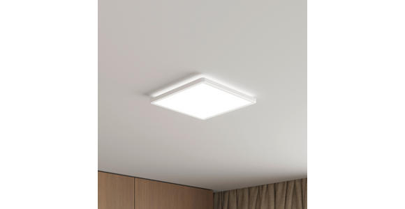 LED-DECKENLEUCHTE Giga 29,3/29,3/2,8 cm  - Weiß, Basics, Kunststoff (29,3/29,3/2,8cm) - Novel