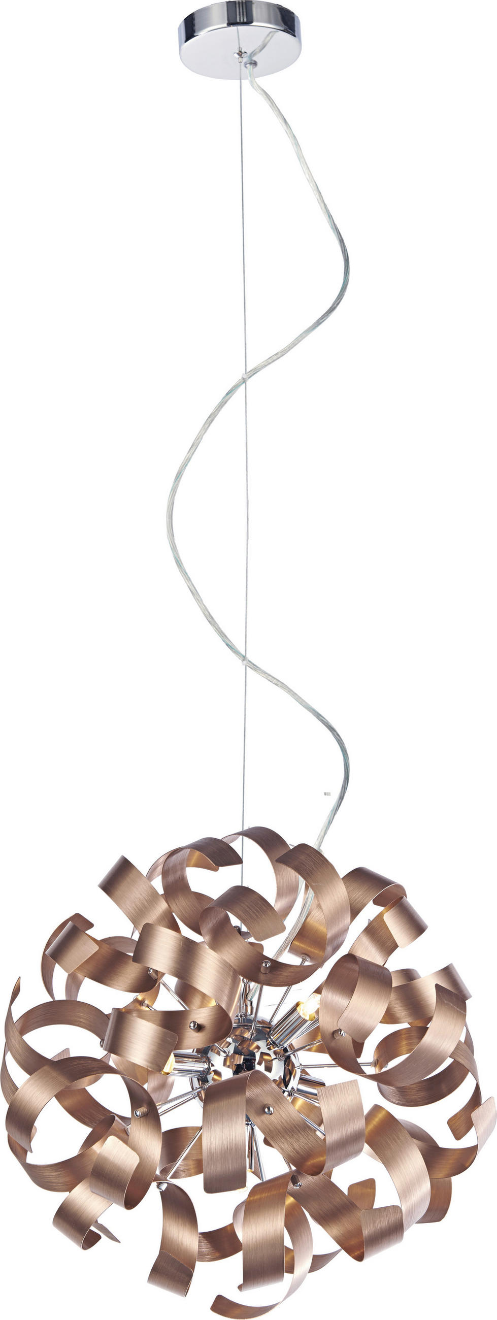 LUSTRĂ  - arămiu/culoare crom, Basics, metal (42/120/42cm)