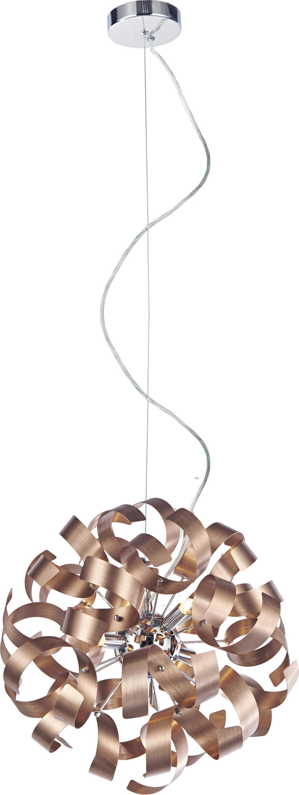 LUSTRĂ  - arămiu/culoare crom, Basics, metal (42/120/42cm)