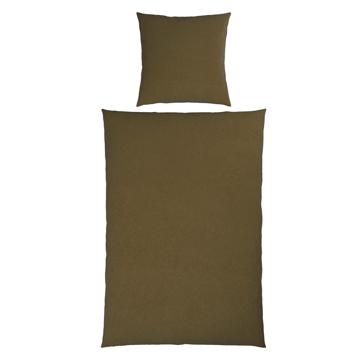 BETTWÄSCHE Flanell Flanell 135/200 cm  - Olivgrün, Basics, Textil (135/200cm) - Novel