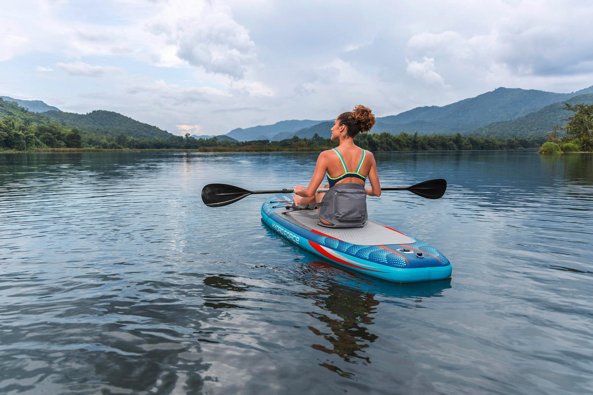 STAND-UP PADDLE BOARD HYDRO-FORCE  - Blau/Grau, KONVENTIONELL, Kunststoff/Metall (305/84/15cm) - Bestway