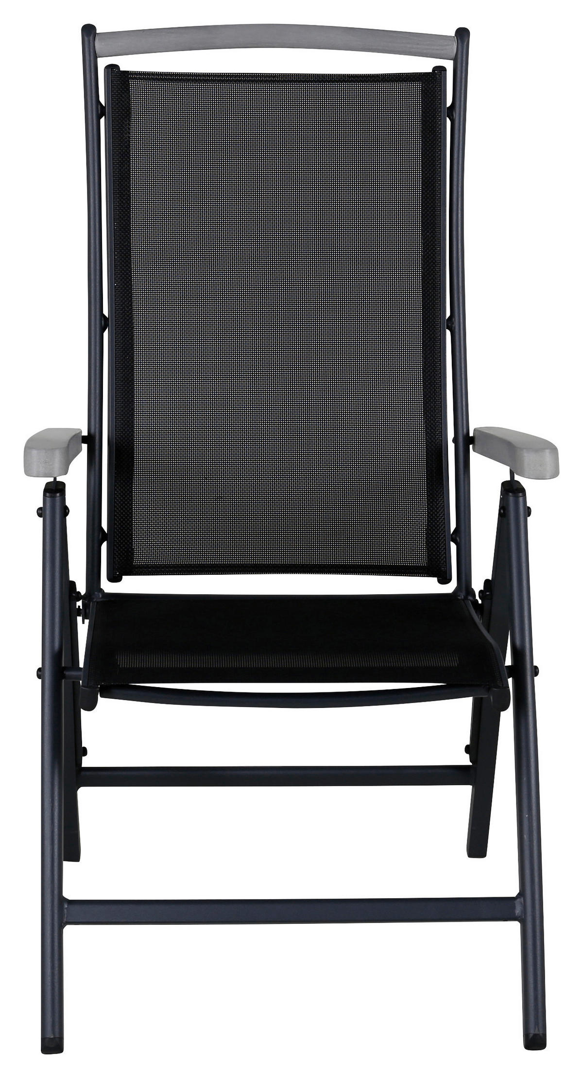 GARTENSESSEL-SET Aluminium Schwarz  - Schwarz, KONVENTIONELL, Metall (60/110/73cm) - Gardenson