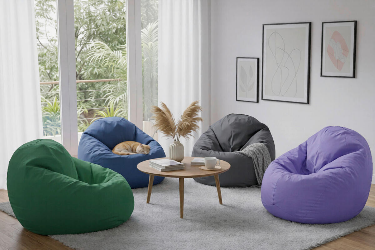 SITZSACK  - Blau, Design, Textil (60/110/60cm) - MID.YOU