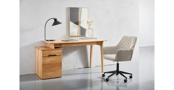 SCHREIBTISCH 156,7/65/74,2 cm  in Eichefarben  - Eichefarben, MODERN, Holz (156,7/65/74,2cm) - Linea Natura