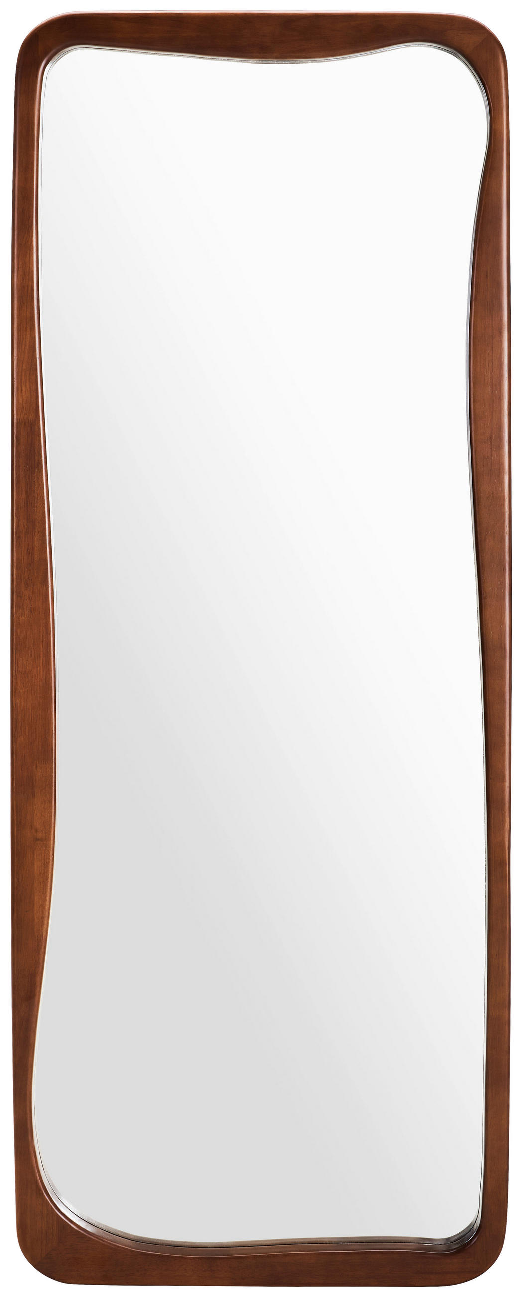 WANDSPIEGEL 70/180/5 cm    in rechteckig  - Walnussfarben, Design, Glas/Holz (70/180/5cm) - Xora