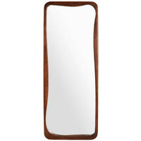 WANDSPIEGEL 70/180/5 cm    in rechteckig  - Walnussfarben, Design, Glas/Holz (70/180/5cm) - Xora