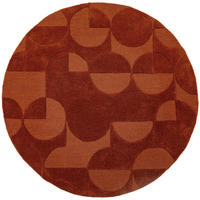WOLLTEPPICH 160/160 cm Gigi Terracotta  - Terracotta, Basics, Textil (160/160cm) - Flair Rugs