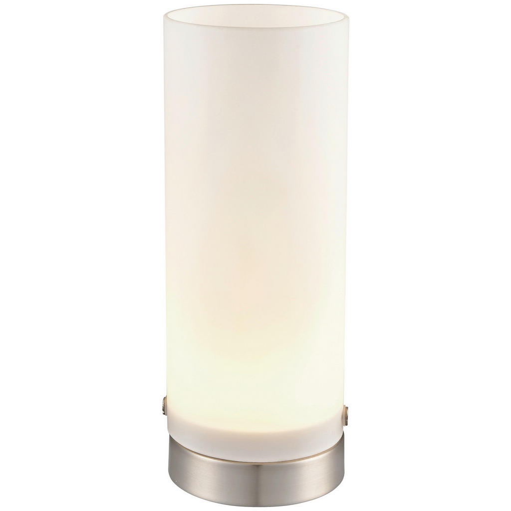 Led Tischlampe Simone Dimmbar Silber/weiß Mit Touchdimmer