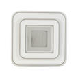 LED-DECKENLEUCHTE 35/35/6 cm   - Chromfarben/Weiß, Basics, Kunststoff/Metall (35/35/6cm) - Novel