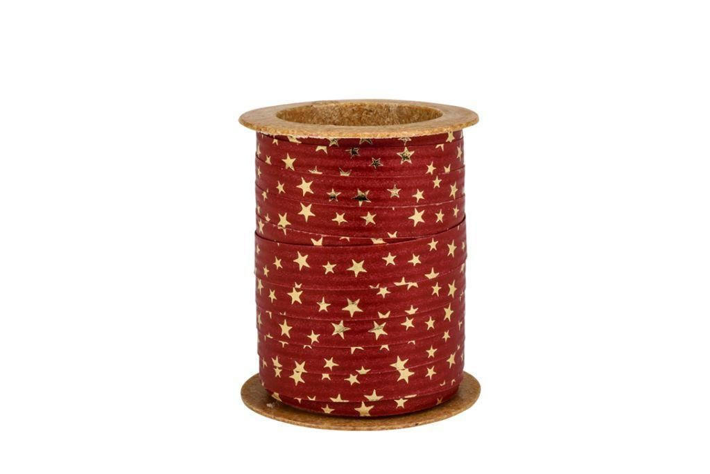 GESCHENKBAND  - Rot, Basics, Kunststoff/Textil (8/5/5cm)