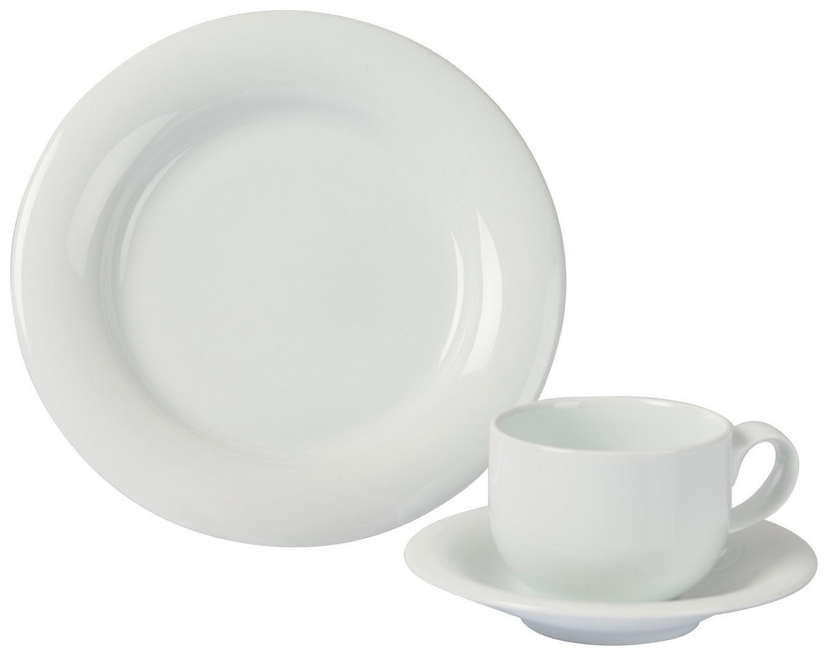 Serviciu De Cafea 12 piese  - alb, Basics, ceramică - Novel