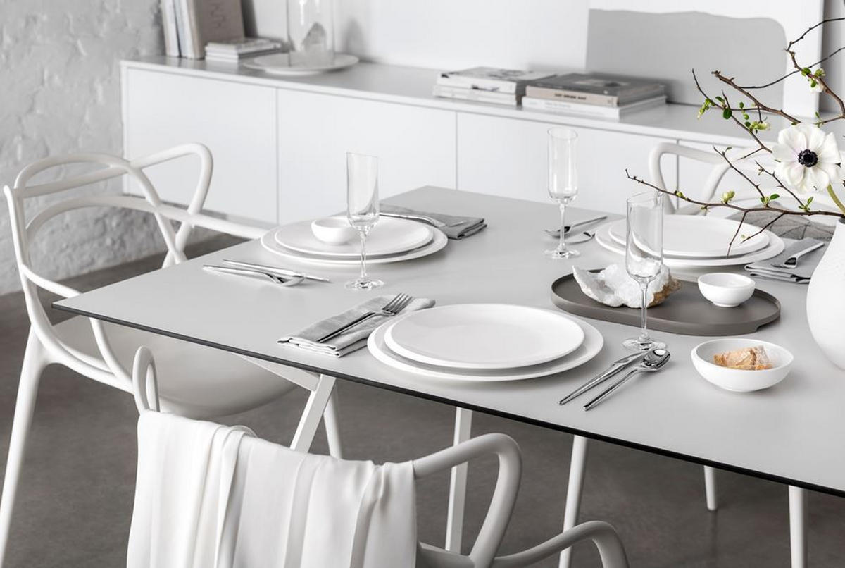 BESTECKSET New Moon 30-teilig Edelstahl  - Silberfarben, Design, Metall (44/29/6,5cm) - Villeroy & Boch