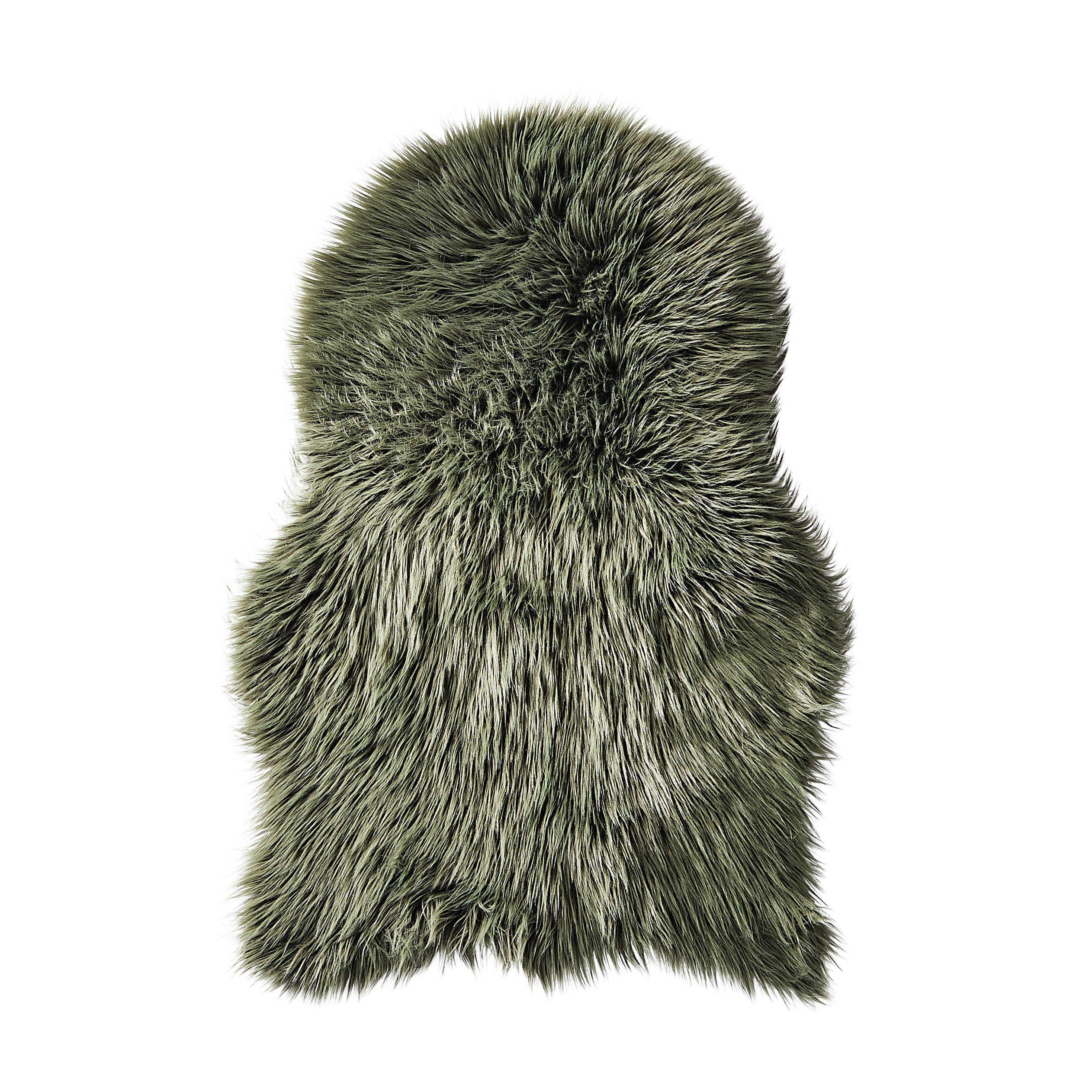KUNSTFELL 60/90 cm Grün Tierform  - Grün, Basics, Fell/Textil (60/90cm) - Ambia Home