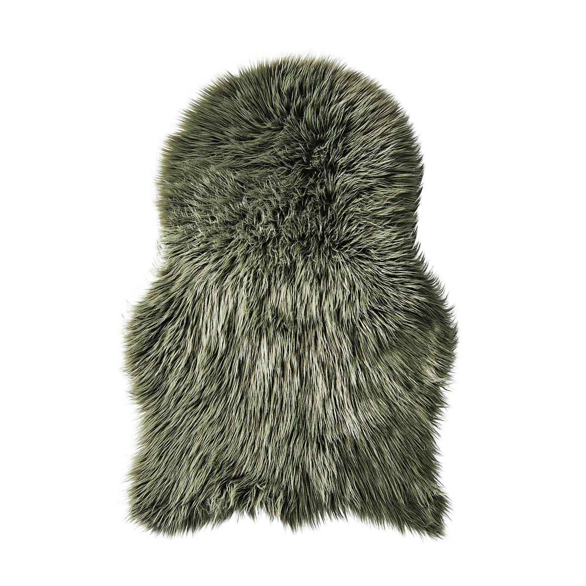 KUNSTFELL 60/90 cm Grün Tierform  - Grün, Basics, Fell/Textil (60/90cm) - Ambia Home