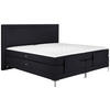 BOXSPRINGBETT 180/200 cm  in Anthrazit  - Anthrazit/Alufarben, Design, Textil/Metall (180/200cm) - Welnova