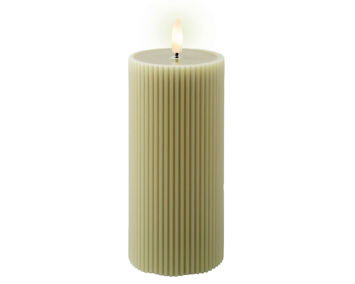 LED-LJUS 7/18 cm  - grön, Basics, plast/naturmaterial (7/18cm) - Ambia Home