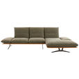 ECKSOFA Grün Flachgewebe  - Schwarz/Grün, Design, Holz/Textil (314/159cm) - Dieter Knoll
