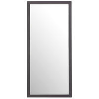STENSKO OGLEDALO, 34/74/4 cm steklo  - črna, Design, steklo/leseni material (34/74/4cm) - Carryhome
