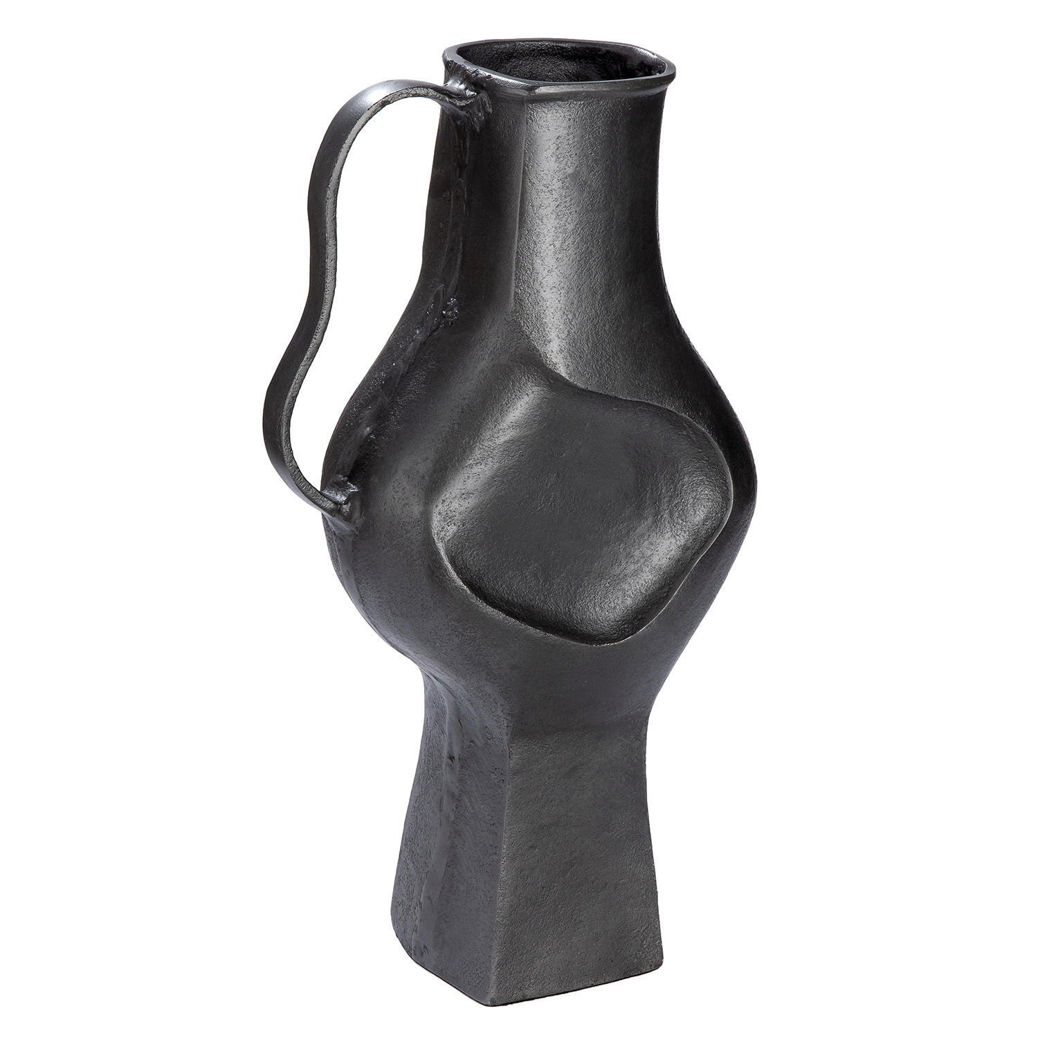 DEKOVASE  - Grau, Basics, Metall (24/43/15cm)