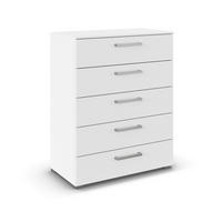 KOMMODE , 80/100/42 cm, 5 Schublade(n)  - Edelstahlfarben/Alufarben, Basics, Holzwerkstoff/Kunststoff (80/100/42cm) - Novel