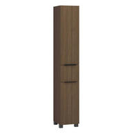 HOCHSCHRANK 30/180/35 cm  - Dunkelbraun/Schwarz, Natur, Holzwerkstoff/Kunststoff (30/180/35cm) - Held