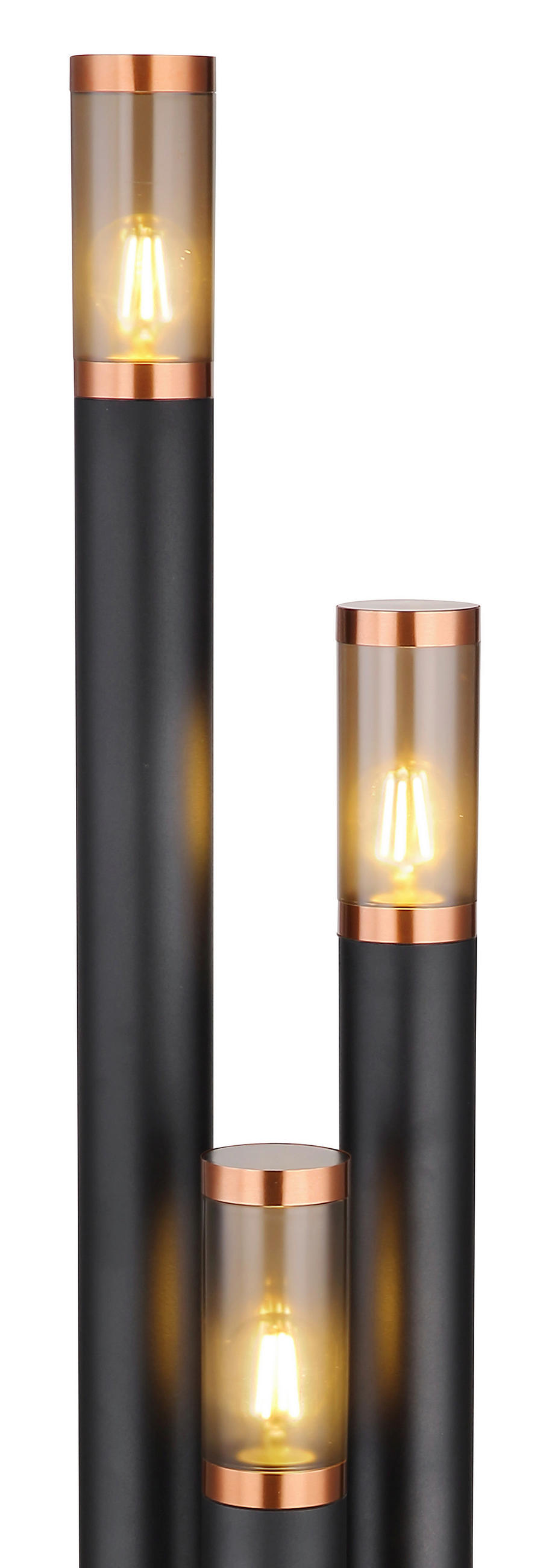 PODNA SVJETILJKA VANJSKA Boston  - siva/bakrenaste boje, Design, metal/plastika (28/170cm) - Globo