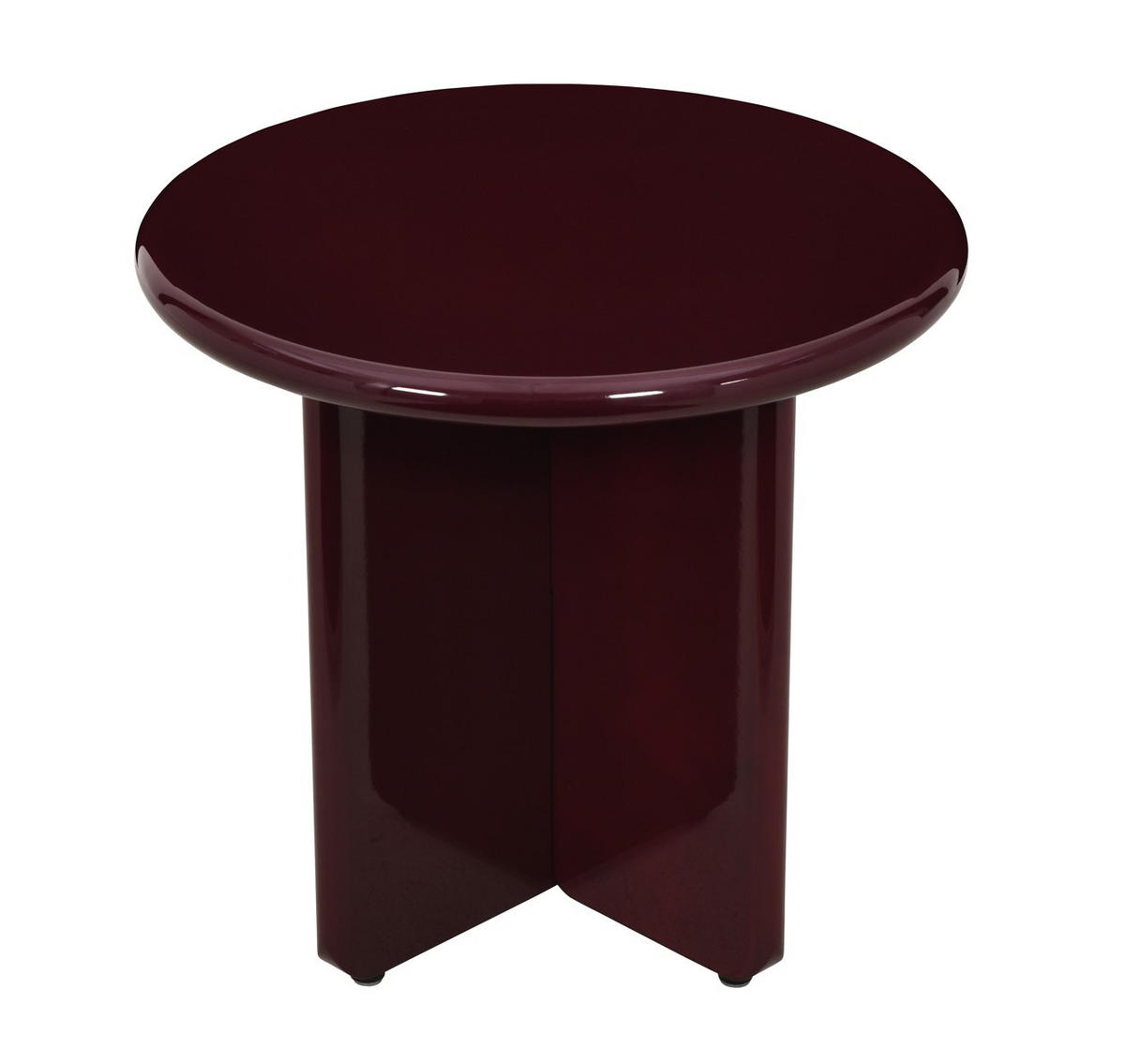 COUCHTISCH 50/50/45 cm rund Rot  - Rot, Design, Holzwerkstoff (50/50/45cm) - MID.YOU