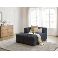 SOFAELEMENT ANNECY Bouclé Dunkelblau  - Schwarz/Dunkelblau, MODERN, Kunststoff/Textil (120/72/170cm)