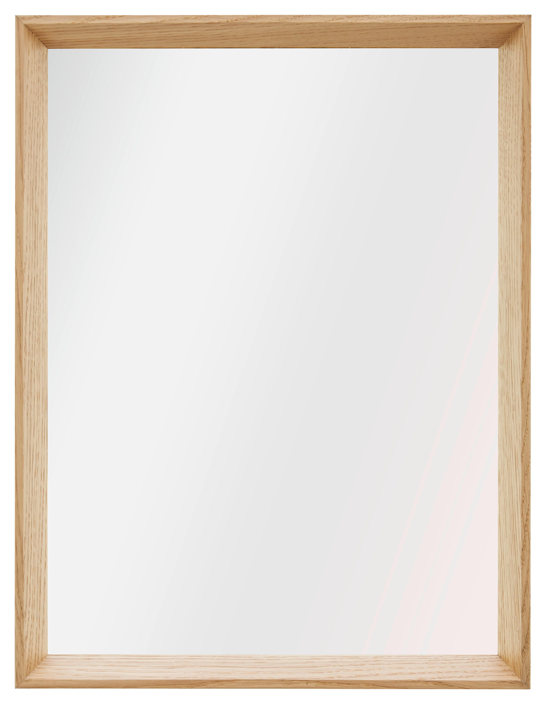 NÁSTĚNNÉ ZRCADLO 32.5/42.5/4 cm  - barvy dubu, Design, dřevo/sklo (32.5/42.5/4cm) - Xora