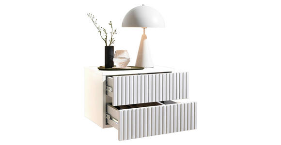 NACHTKÄSTCHEN 42/28/30 cm  in Weiß  - Weiß, KONVENTIONELL, Holzwerkstoff (42/28/30cm) - Carryhome