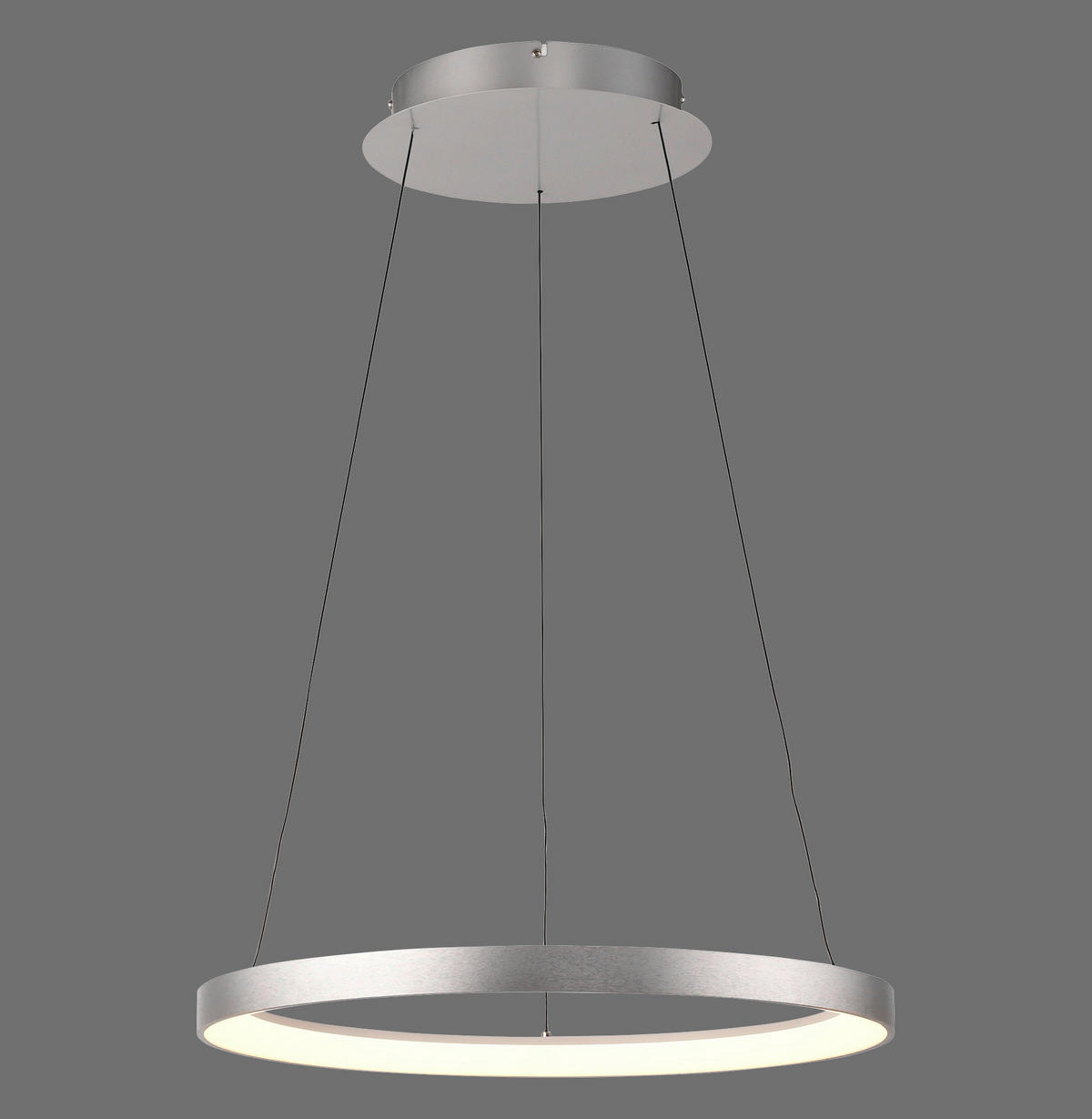 LED FÜGGESZTÉK - alumínium színű, Design, műanyag/fém (57/200/200cm)