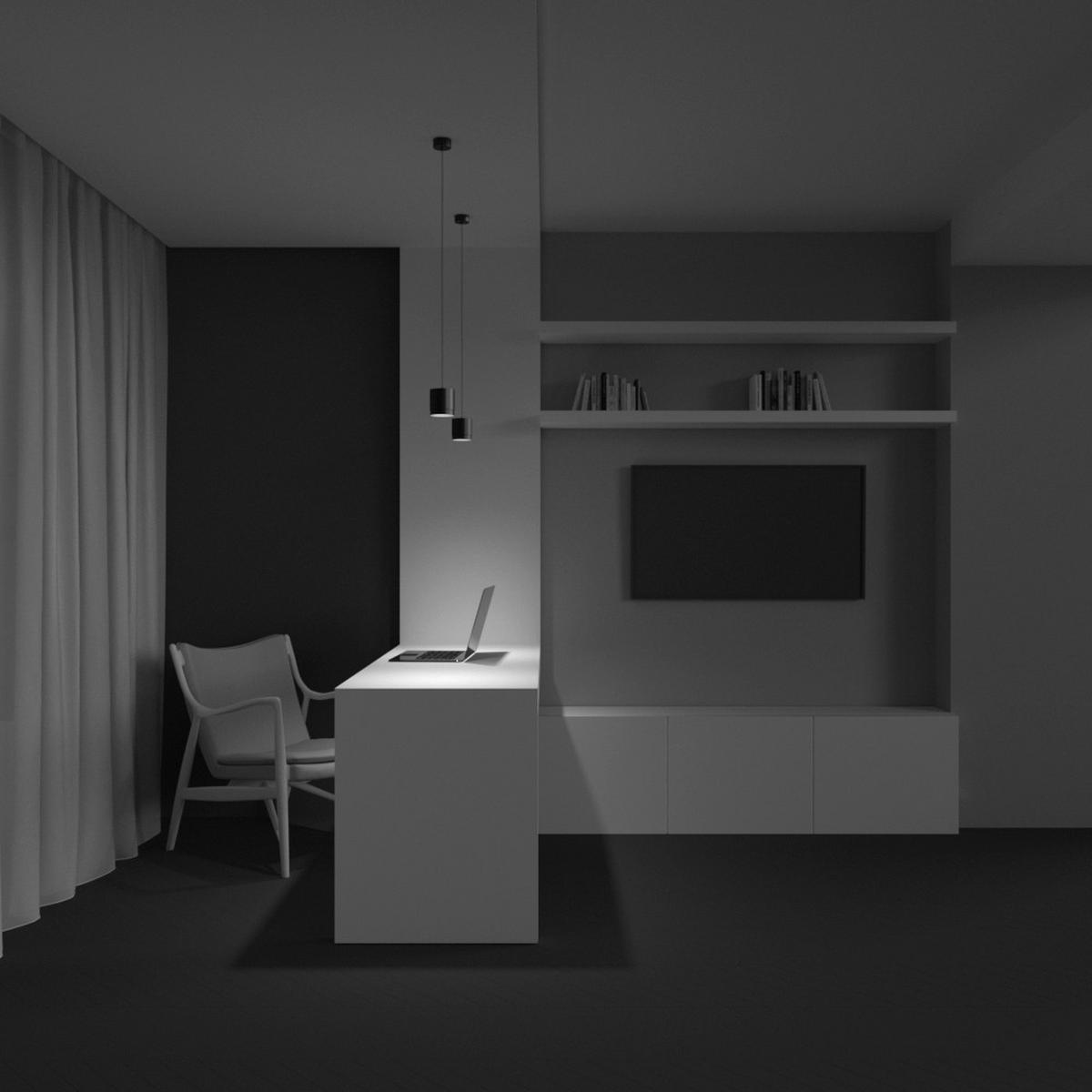 PENDELLEUCHTE Polar 8.2/108.5 cm  - Schwarz, Design, Metall (8.2/108.5cm) - MAYTONI