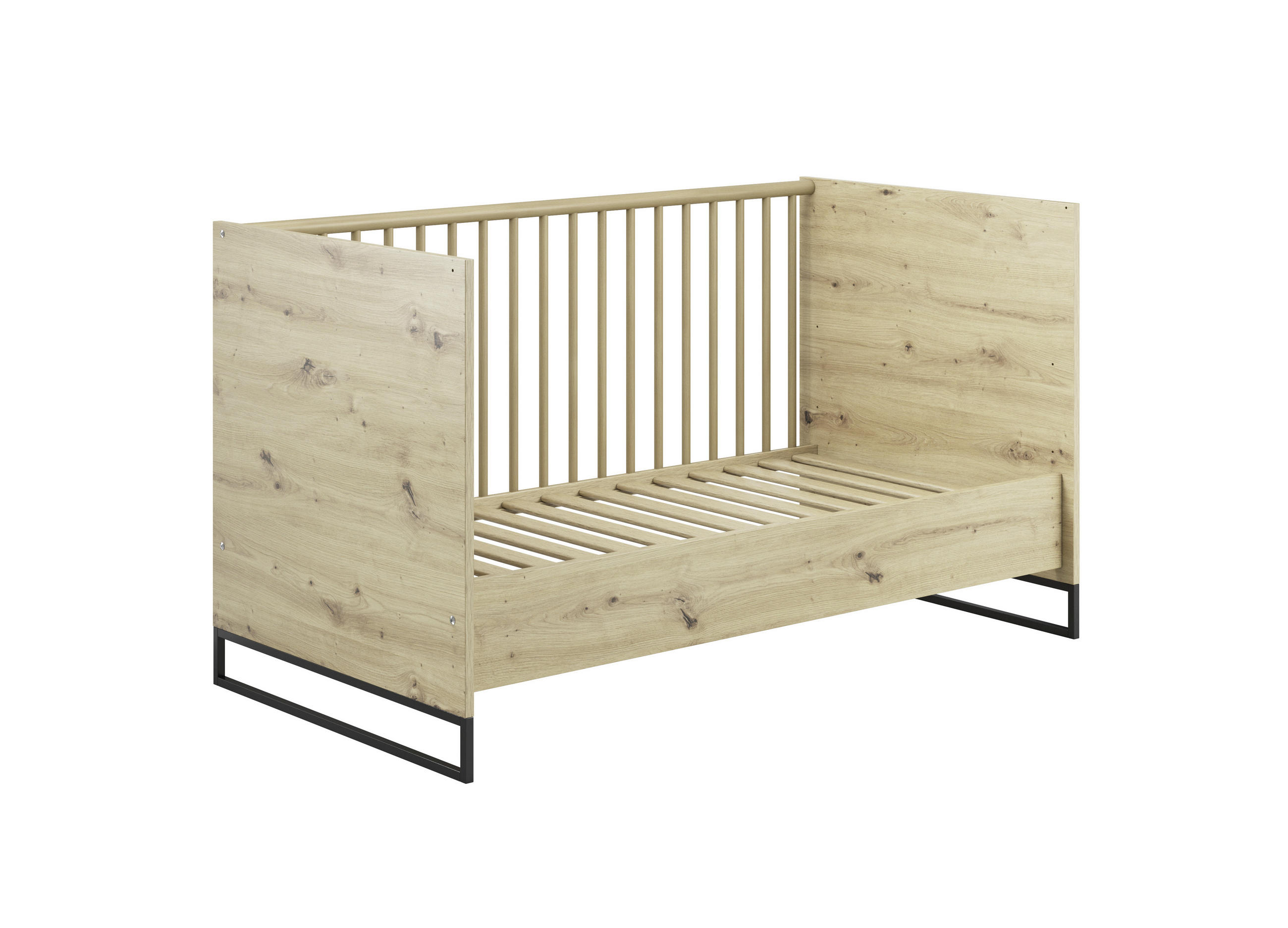 UMBAUSEITEN Yunai  - Eichefarben, Trend, Holzwerkstoff (139/18/1,8cm) - My Baby Lou