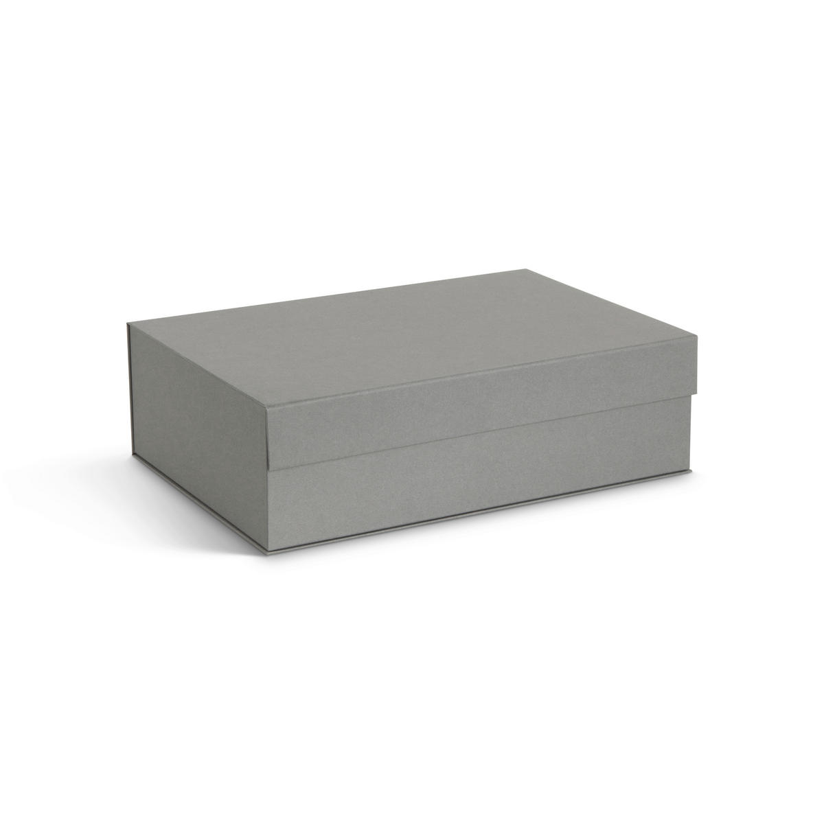 AUFBEWAHRUNGSBOX    29.5/42.5/13 cm  - Grau, Basics, Karton/Papier (29.5/42.5/13cm)