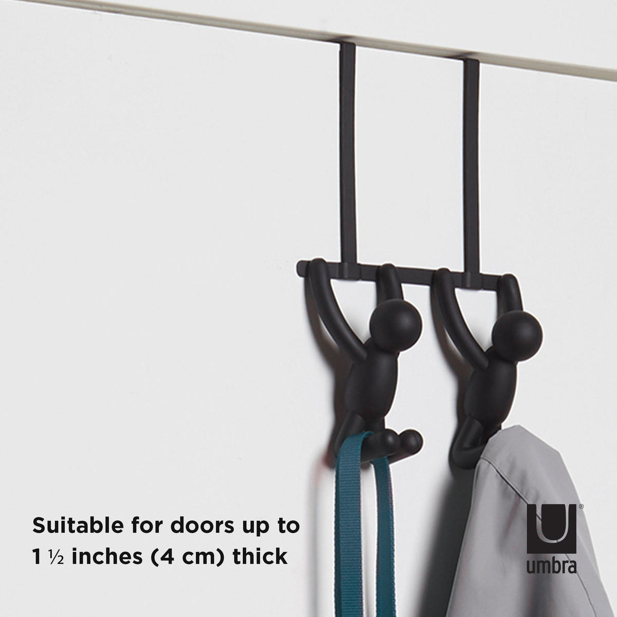 TÜRGARDEROBE  in Schwarz  - Schwarz, Basics, Kunststoff/Metall (11/30/22cm) - Umbra
