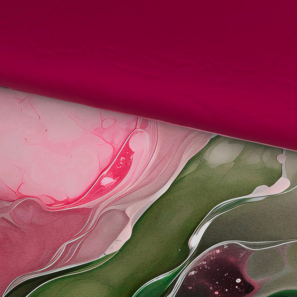 OBOJESTRANSKA POSTELJNINA 140/200 cm saten pink  - pink, tekstil (140/200cm) - Esposa