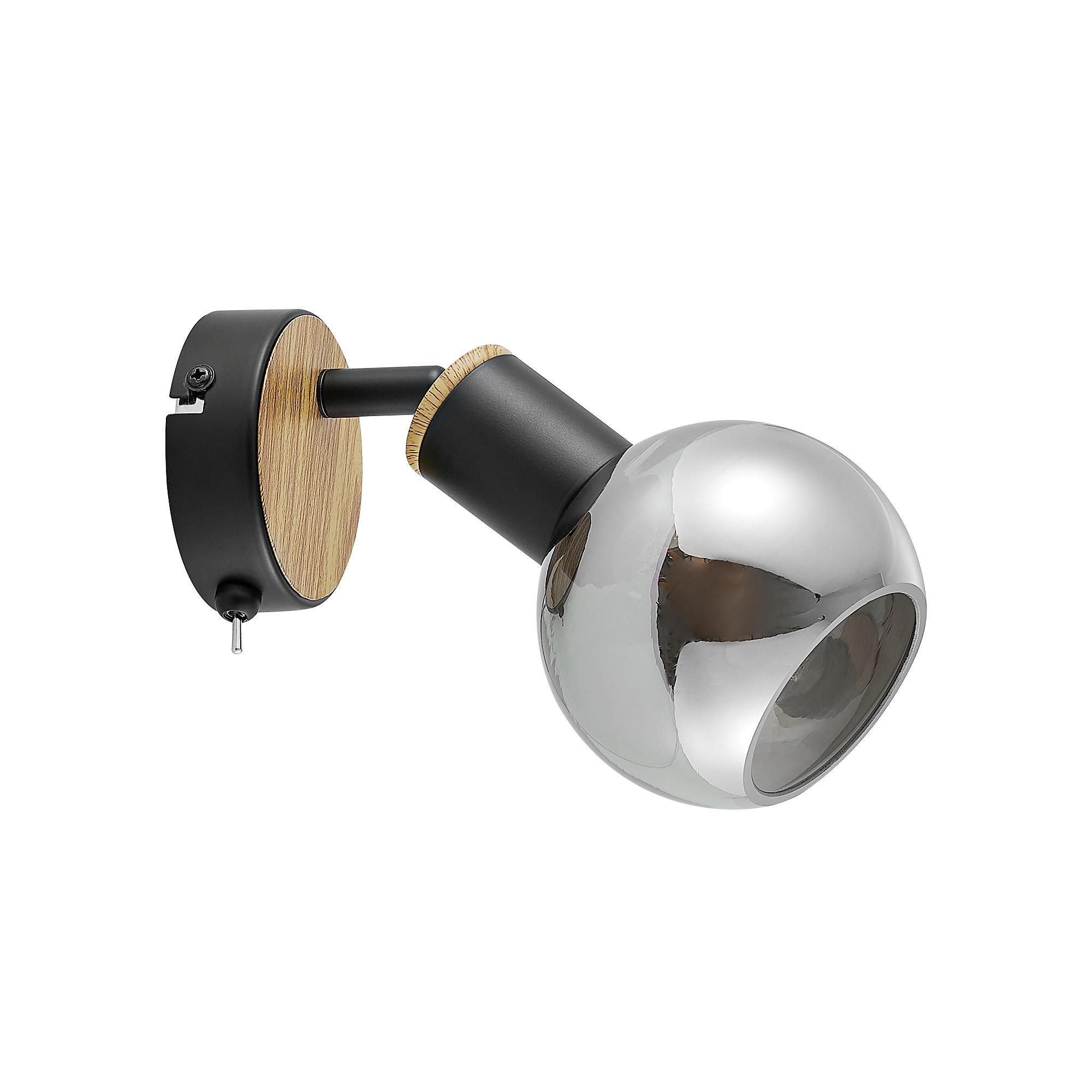Proiector 10/18 cm    - culoare lemn frasin/negru, Basics, sticlă/metal (10/18cm) - Novel