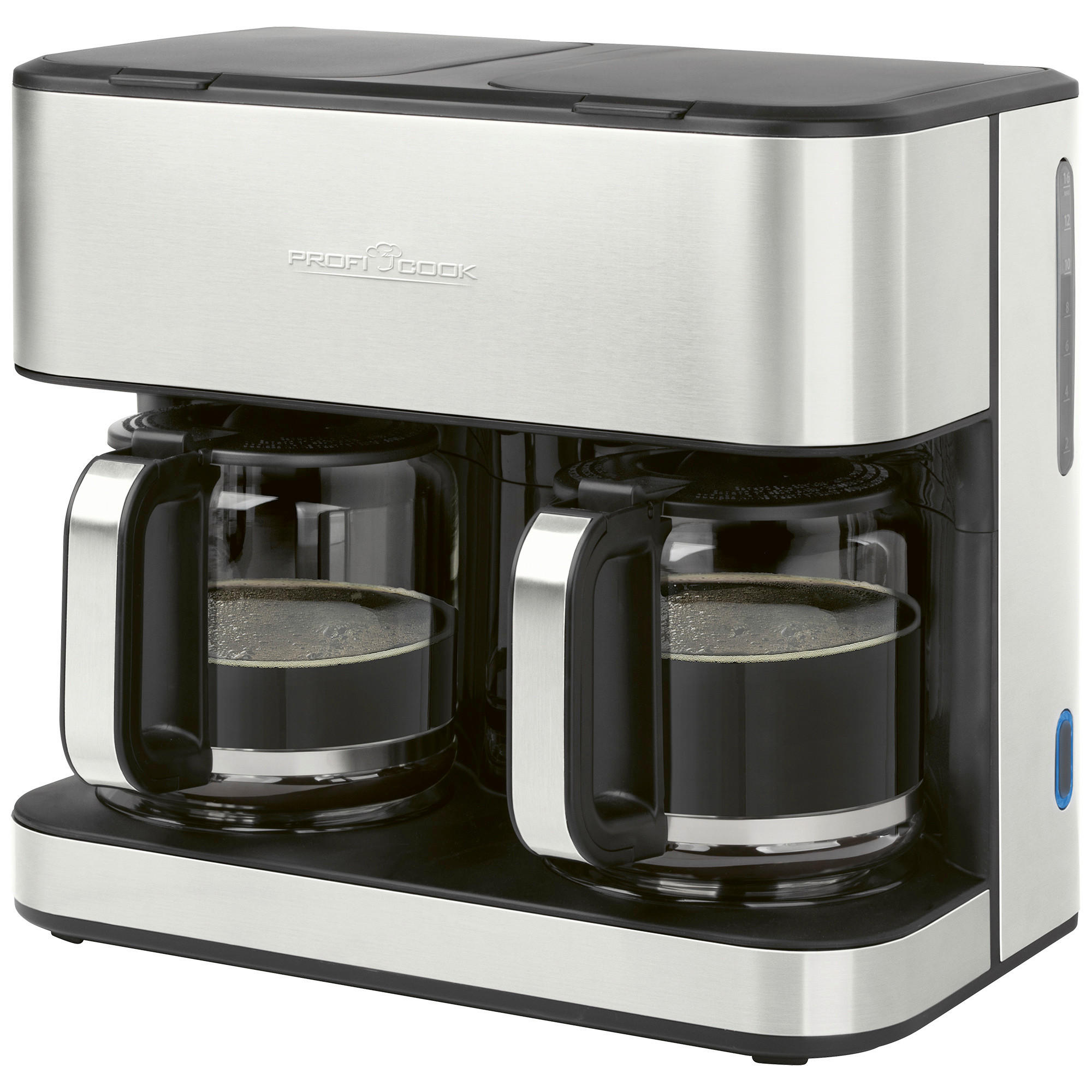 FILTERKAFFEEMASCHINE  - Edelstahlfarben, Trend, Kunststoff (38,3/34,3/23,1cm) - Bomann