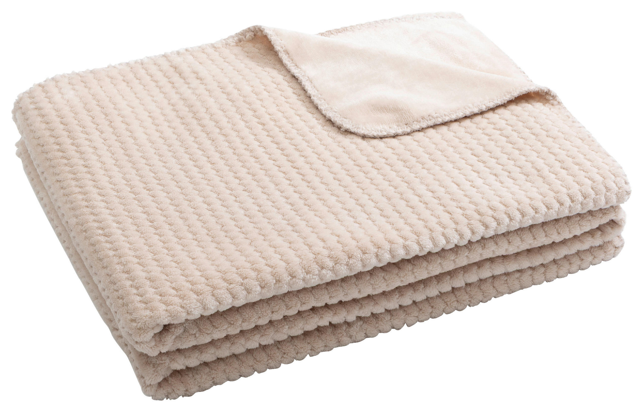 DECKE Zigzag 150/200 cm  - Greige, Basics, Textil (150/200cm) - Novel