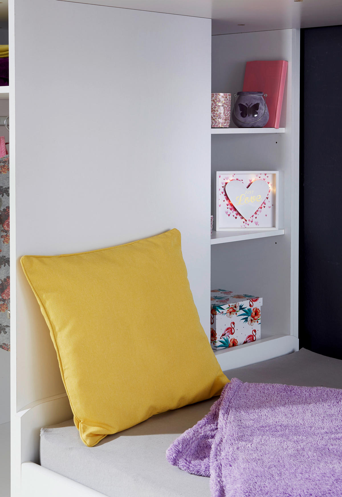 ETAGENBETT - Dunkelgrau/Weiß, KONVENTIONELL, Holzwerkstoff (90/200cm) - MID.YOU