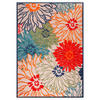 OUTDOORTEPPICH 60/110 cm Floral Rot  - Rot, LIFESTYLE, Kunststoff/Textil (60/110cm) - Novel