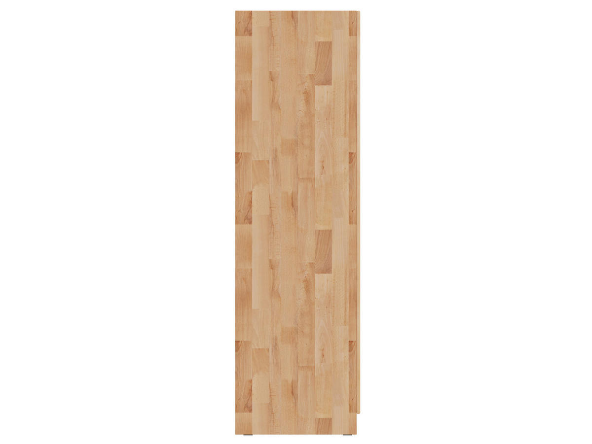 DREHTÜRENSCHRANK 152/205,5/60 cm,  in Buchefarben, 3 Tür(en)  - Chromfarben/Buchefarben, MODERN, Holz/Metall (152/205,5/60cm) - MID.YOU