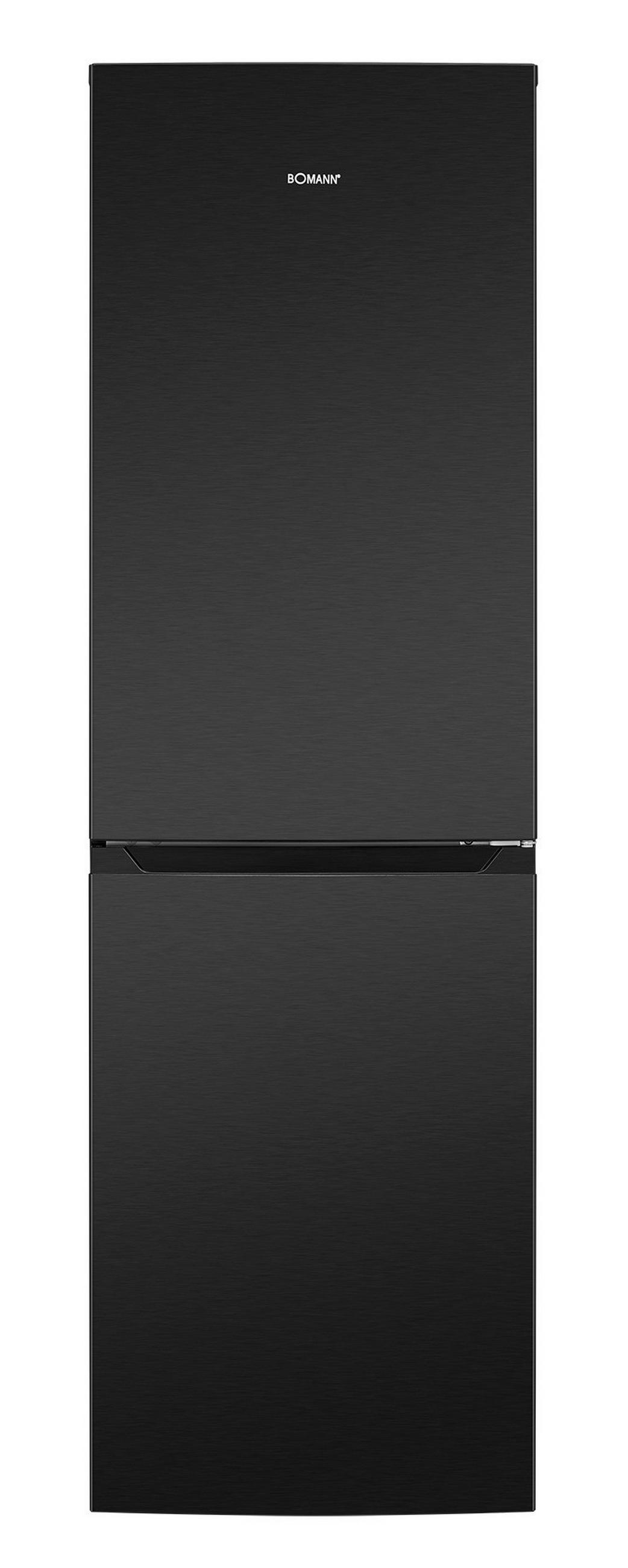 KÜHL-GEFRIER-KOMBINATION 54/181/60 cm KG7360SIX  - Schwarz, Basics, Glas/Kunststoff (54/181/60cm) - Bomann