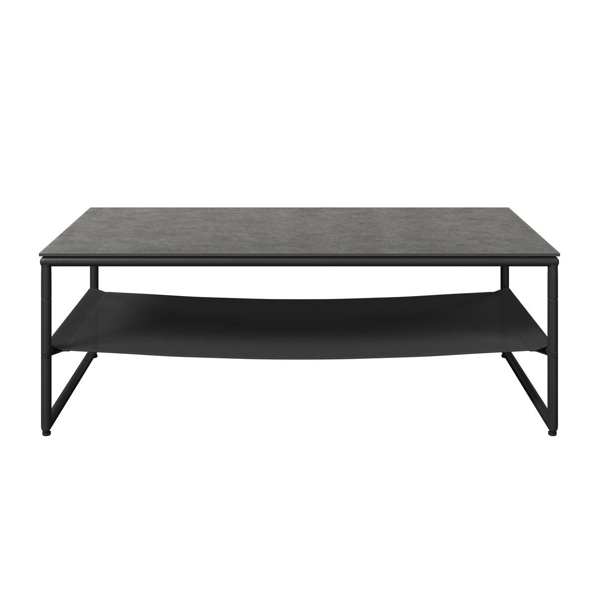 GARTENSET Webstoff Eisen  - Hellgrau/Schwarz, Design, Glas/Textil - Ambia Garden