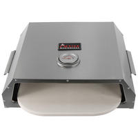 PIZZAOFEN UNIVERSELLE PIZZABOX 12599  - Silberfarben, KONVENTIONELL, Metall (45/36/13cm) - Ambia Garden